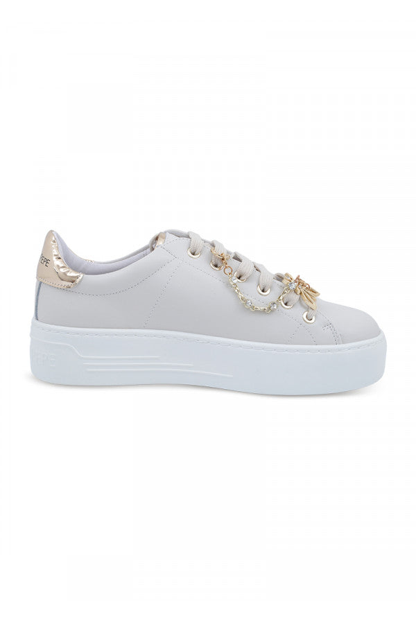 PPJ305.02 PATRIZIA PEPE 02 Offwhite/Platino