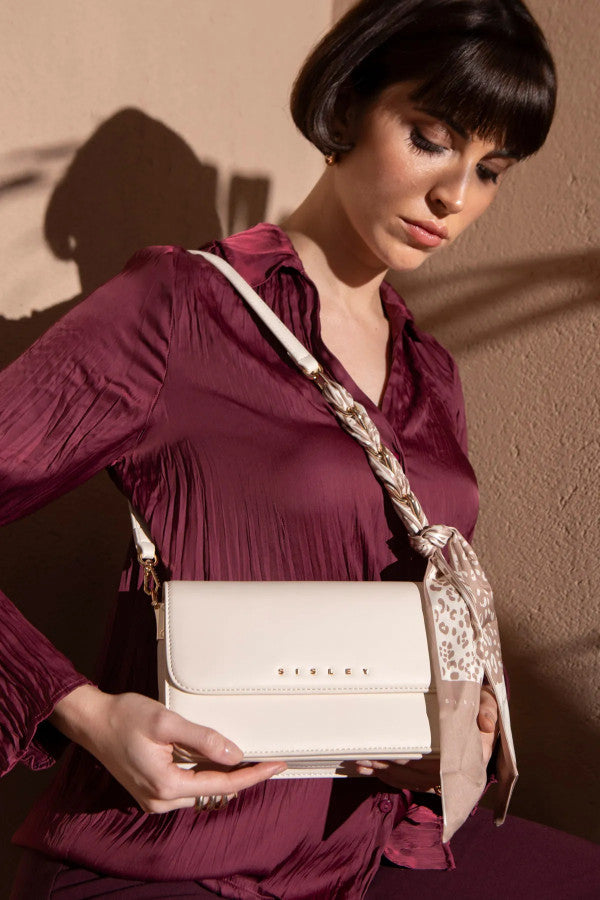 502555-Crossbody Bag (22*7*15) Beige-SLY187