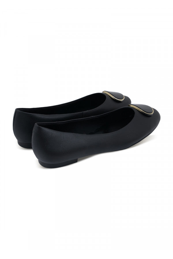 UD08002-005 BALLERINE LEATHER BLACK USAFLEX