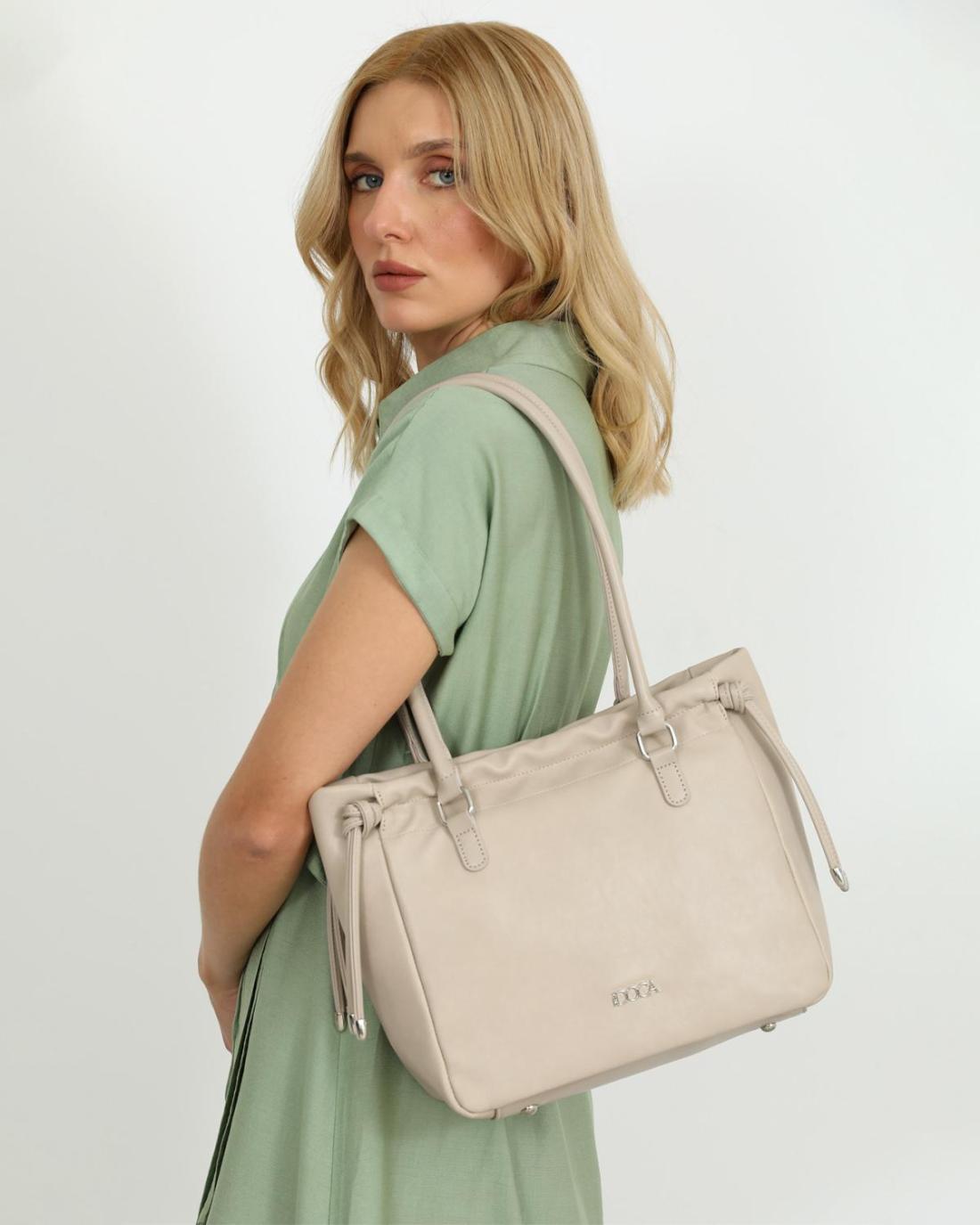 502654M-SHOULDER BAG (29X25X13) BEIGE 23578
