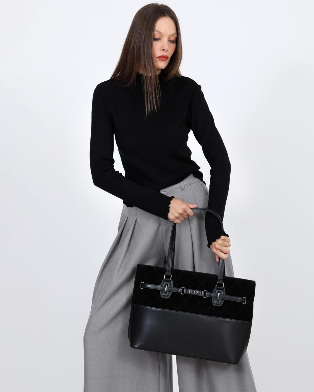 503278H-SHOULDER BAG (43X29X13) BLACK-23927