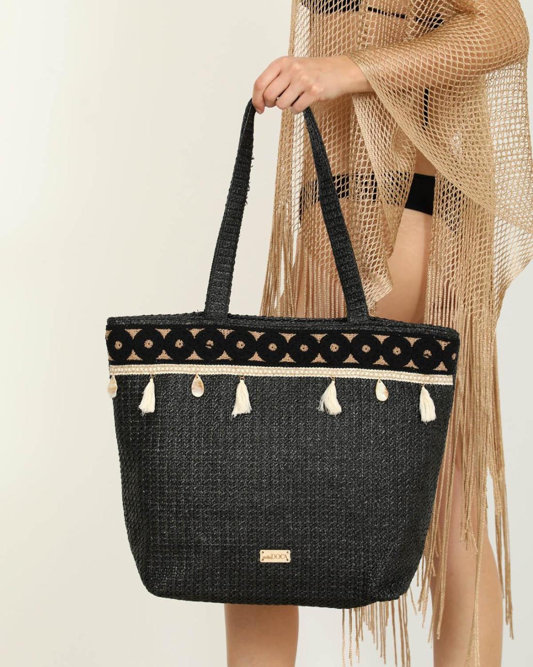 502733M-SHOULDER BAG (48X37X17) BLACK 23386
