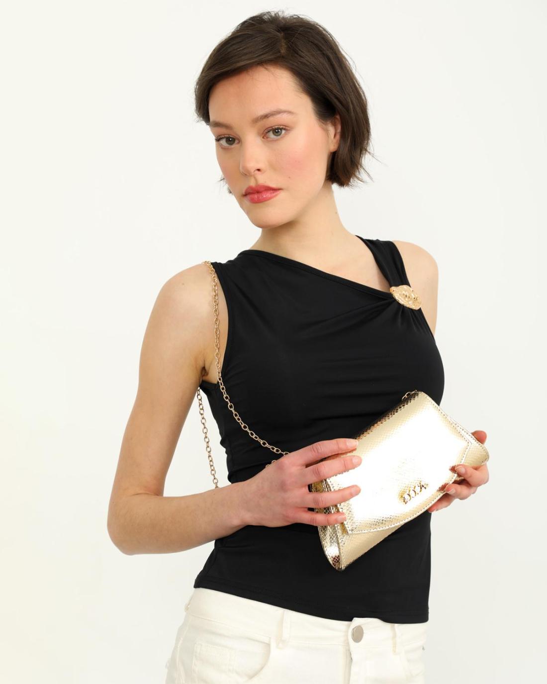 502610MH-EVENING BAG (24X17X13) GOLD 23162