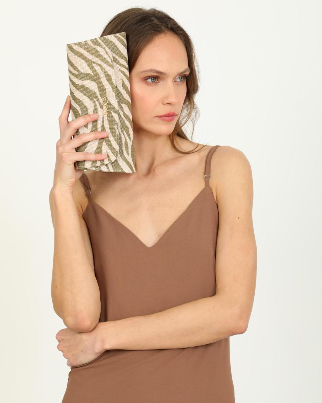 502923M-EVENING BAG (26X11) GREEN 23217