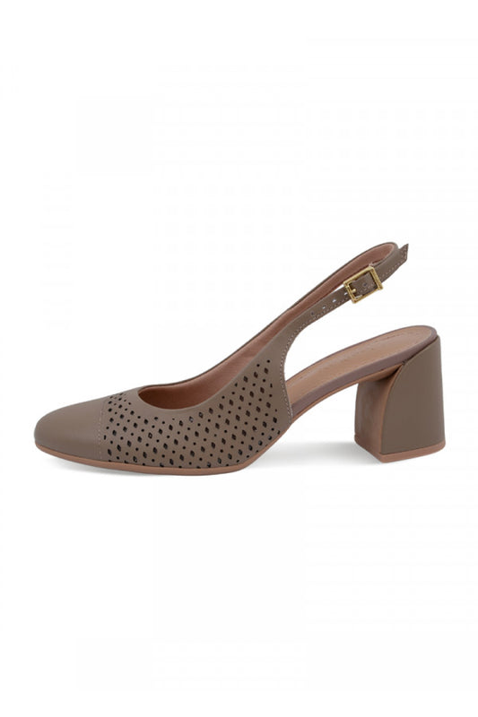 AO07004-006 SLINGBACK LEATHER TAUPE USAFLEX