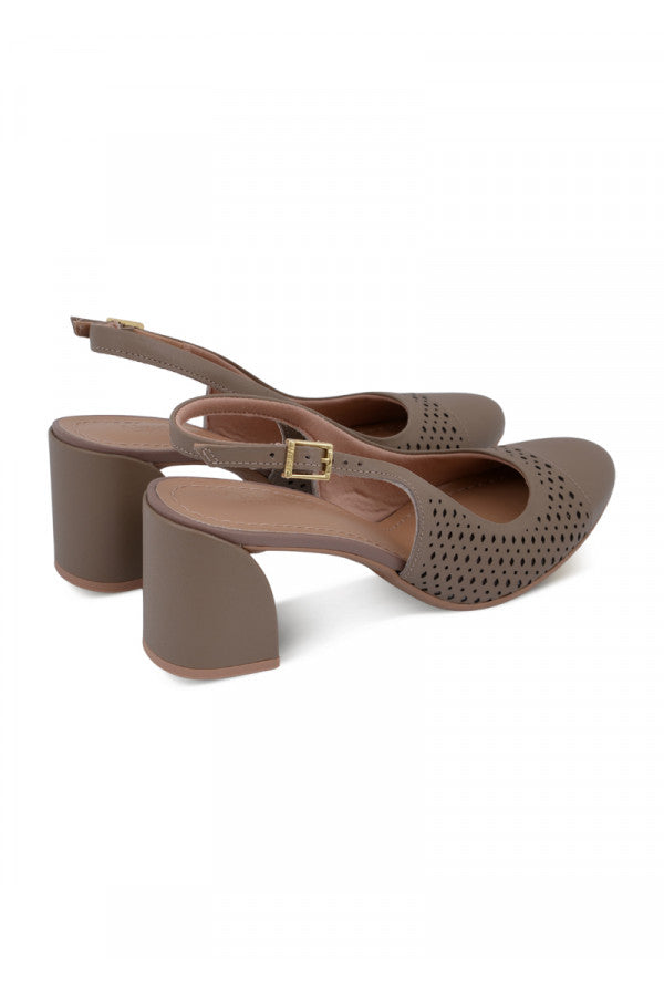 AO07004-006 SLINGBACK LEATHER TAUPE USAFLEX