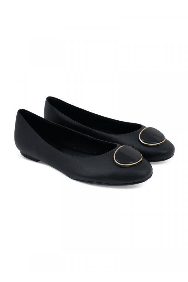 UD08002-005 BALLERINE LEATHER BLACK USAFLEX