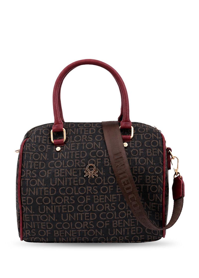 503121-Hand Bag (23*18*9)  BROWN/WINE-BNT1668