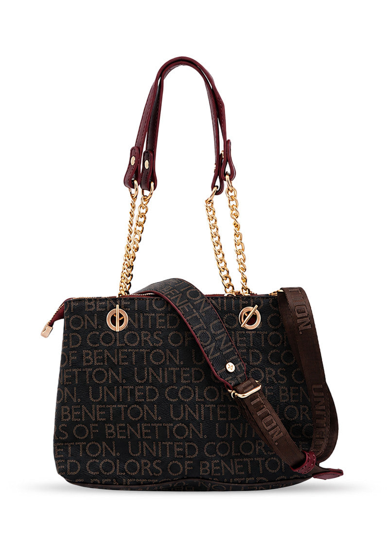 503123-Shoulder Bag (26*17*10)  BROWN/WINE-BNT1701