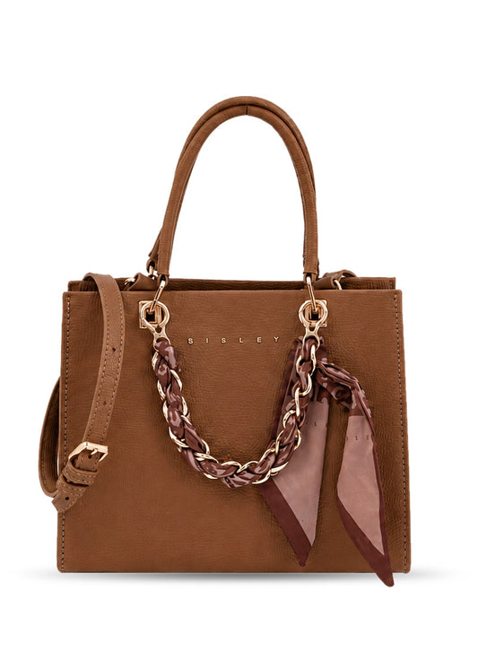 503111-Shoulder Bag (22*15*6) CAMEL-SLY286
