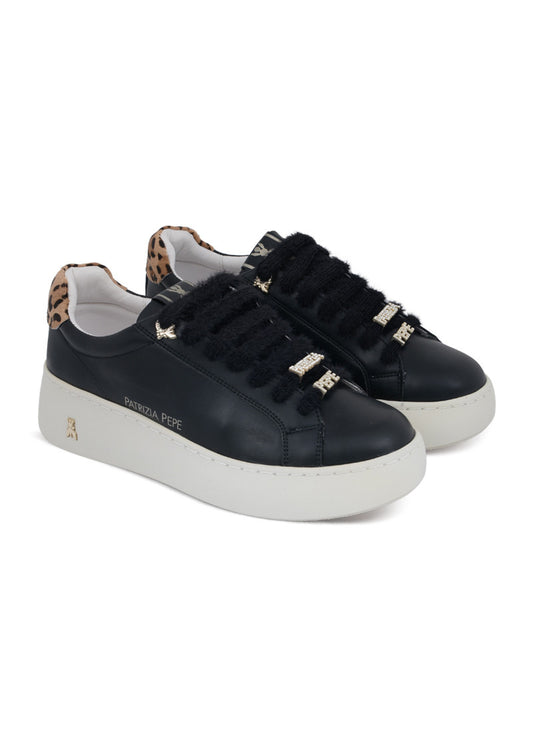 PPJ416.31 VITELLO NERO / PONY LEOPARD PATRIZIA PEPE