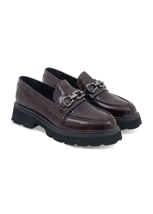 7055-W.PATENT-NOA NOIR BURGUNDY WRINKLED PATENT