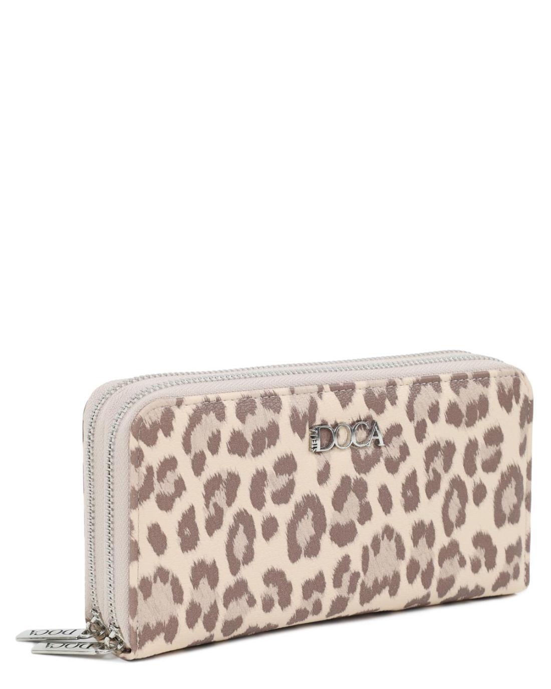 502711M-WALLET (19X10)  BEIGE/BROWN 67689