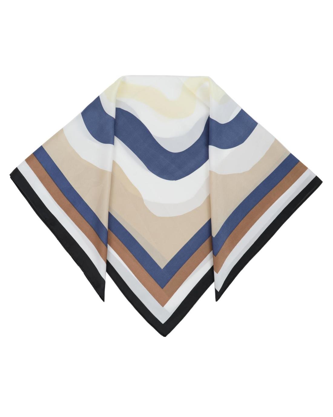502671MCH-SCARF (70X70)  BLUE 29389