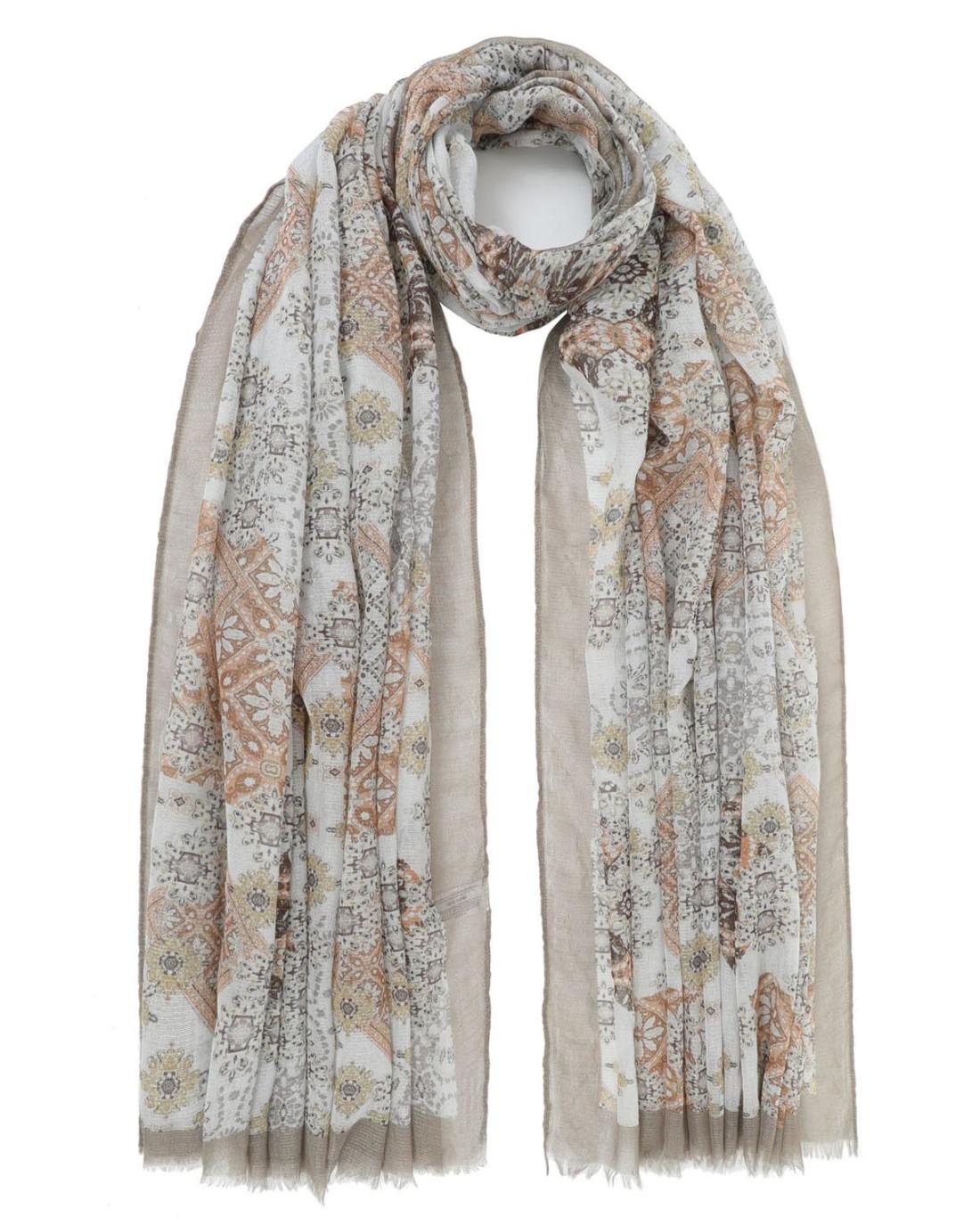 502754MCH-SCARF (85X180)  BEIGE 29371