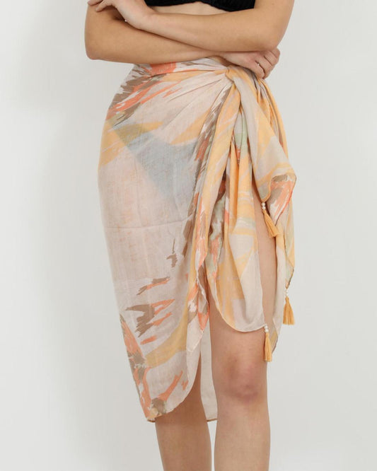 502761MH-SCARF (87X180)  ORANGE 29411