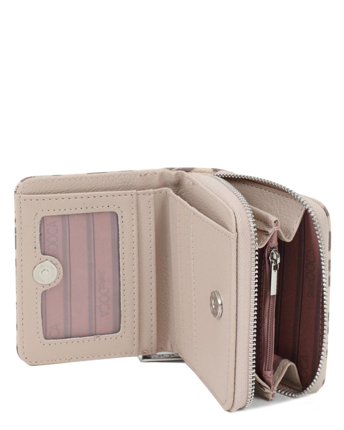 502601CH-WALLET (11X9)  BEIGE/BROWN 67691