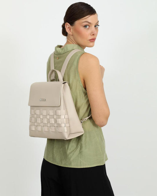 502943M-BACKPACK  (28X29X13) BEIGE 23483
