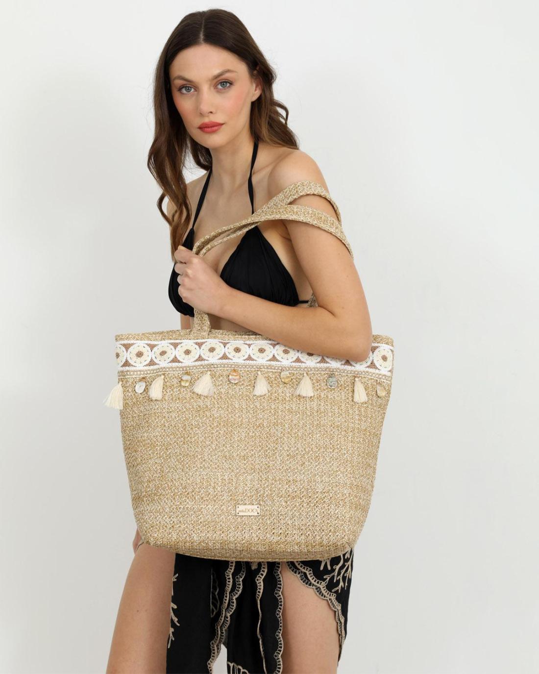 502620M-SHOULDER BAG (48X37X17)  BEIGE 23385