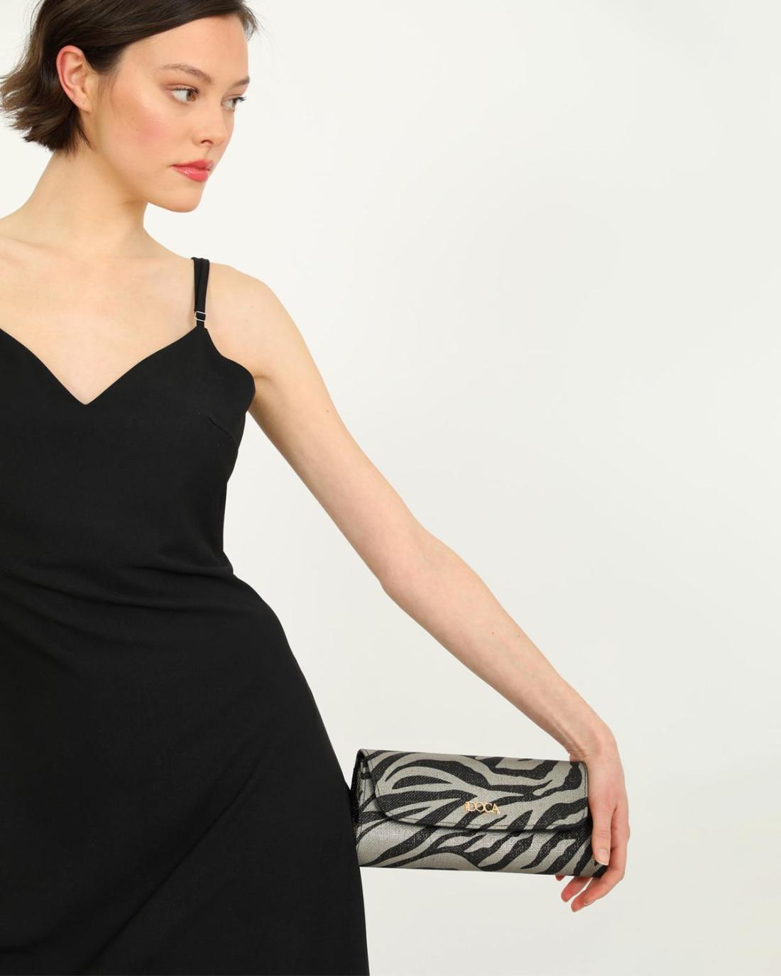 502614M-EVENING BAG (26X11)  BLACK 23216