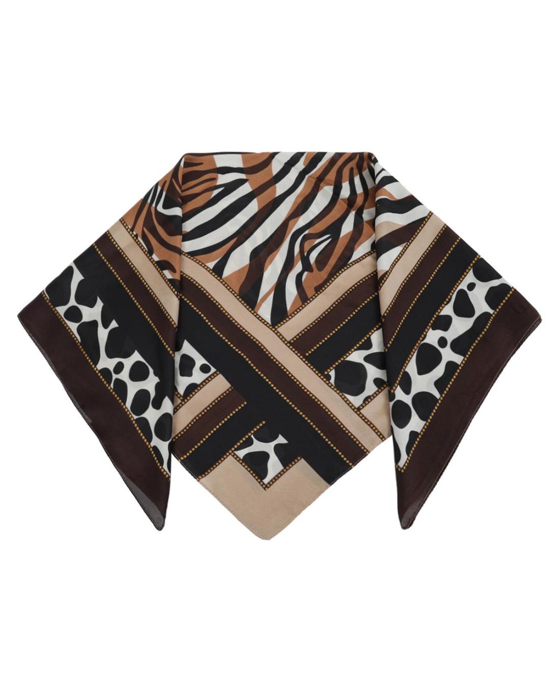 502675MH-SCARF (70X70)  BLACK 29396