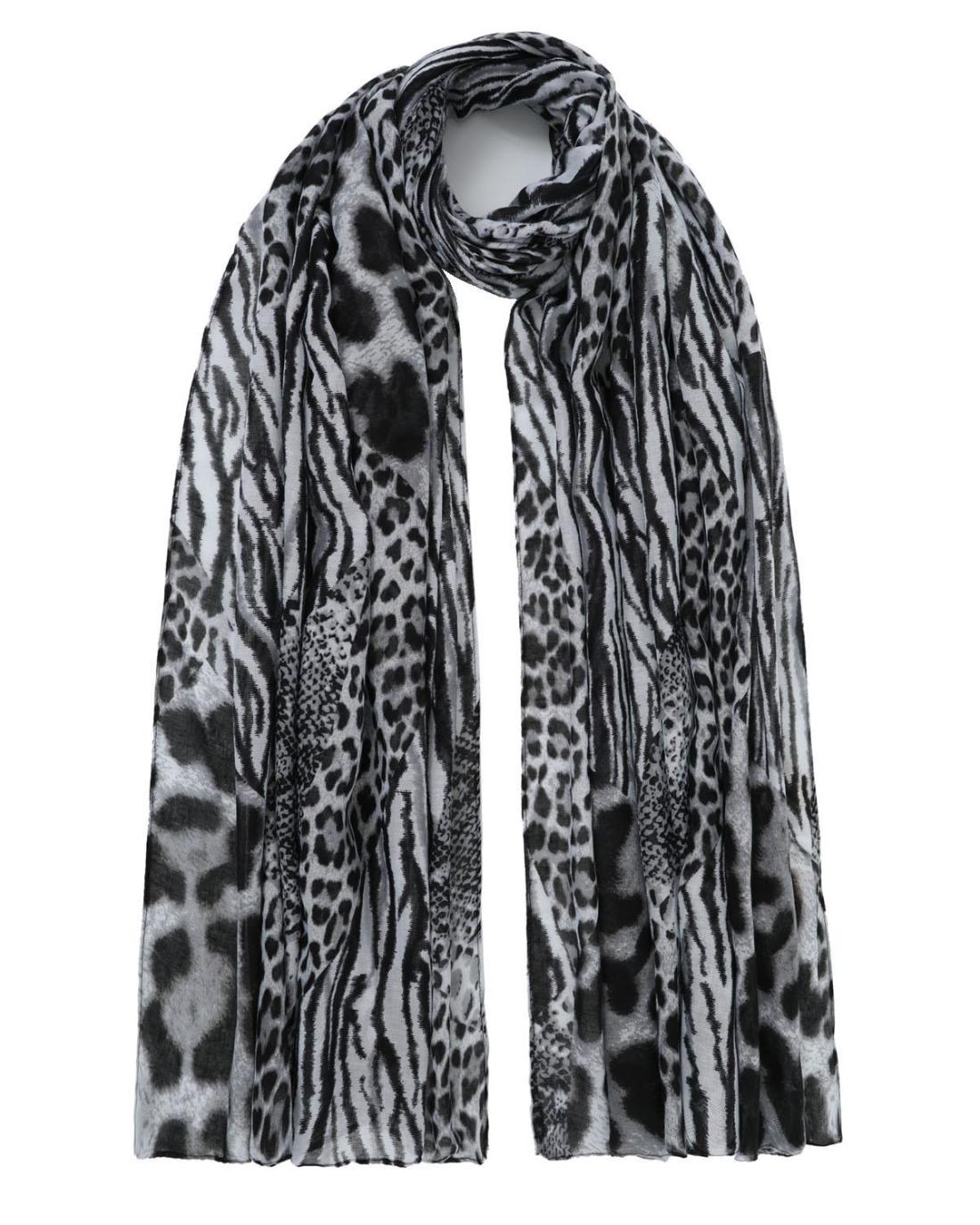 502701MH-SCARF (90X180)  BLACK 29420