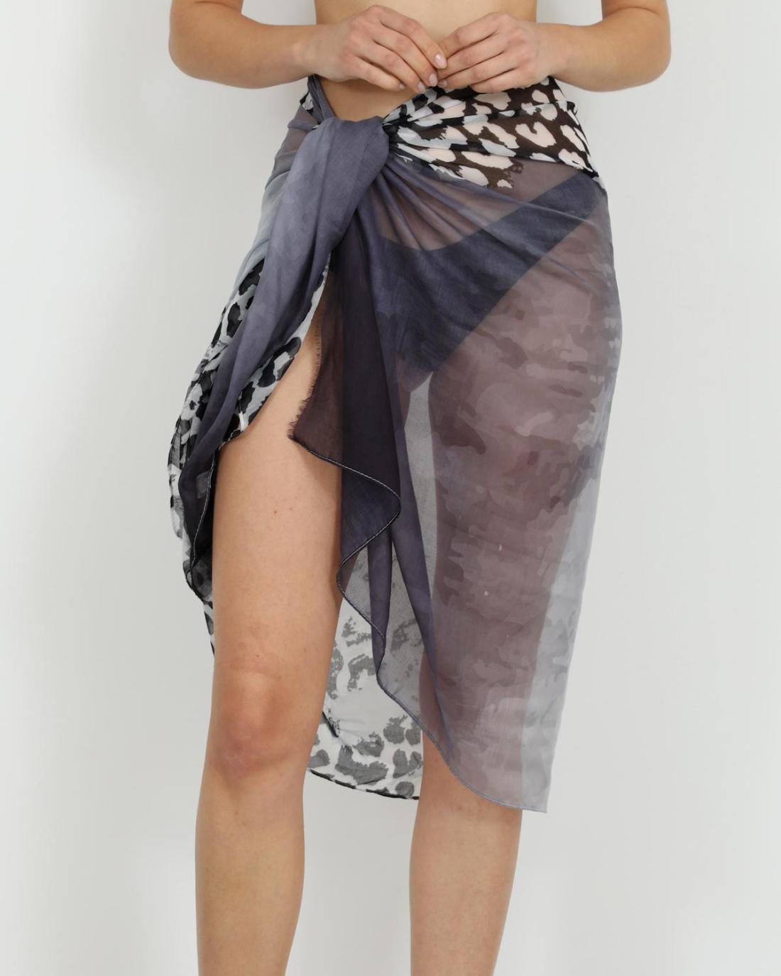102989M-SCARF (85X180)  BLACK 29386