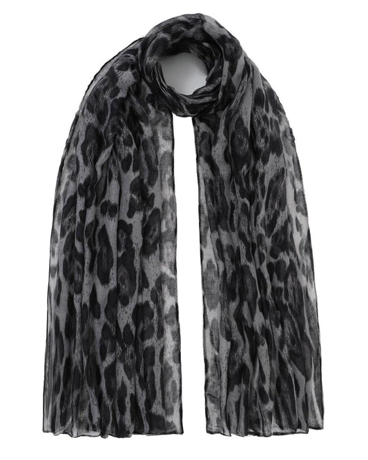 502685MCH-SCARF (85X180)  BLACK 29424
