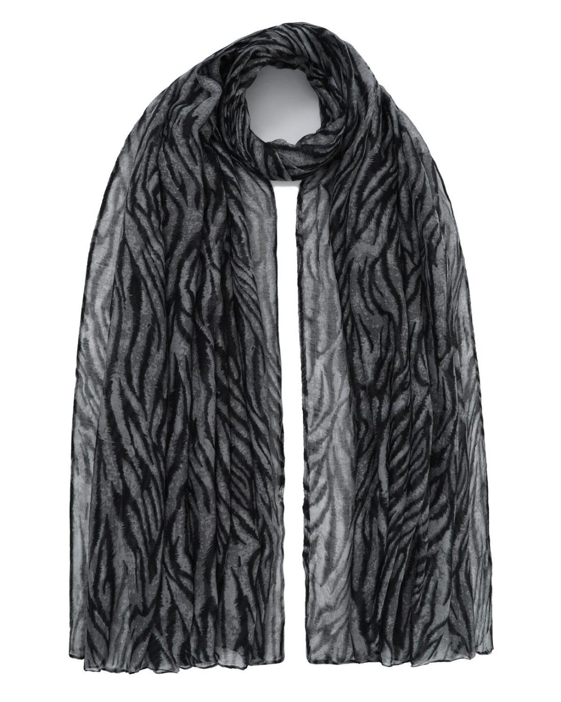 502687M-SCARF (85X180)  BLACK 29426