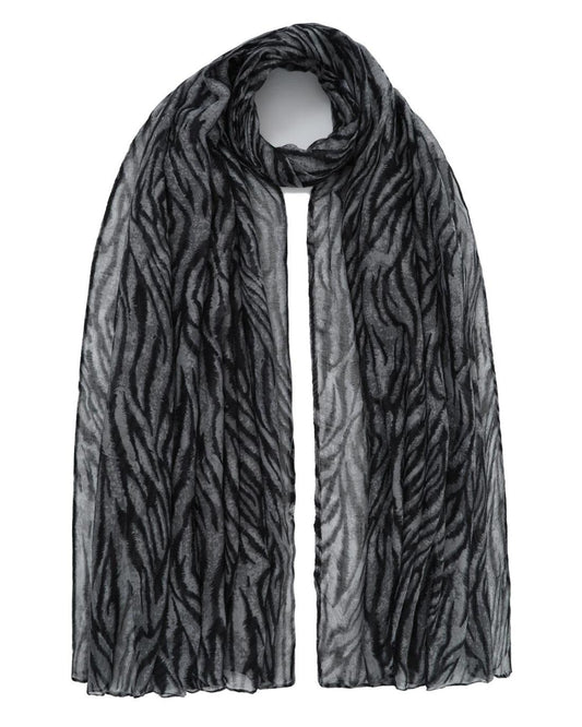 502687M-SCARF (85X180) BLACK 29426