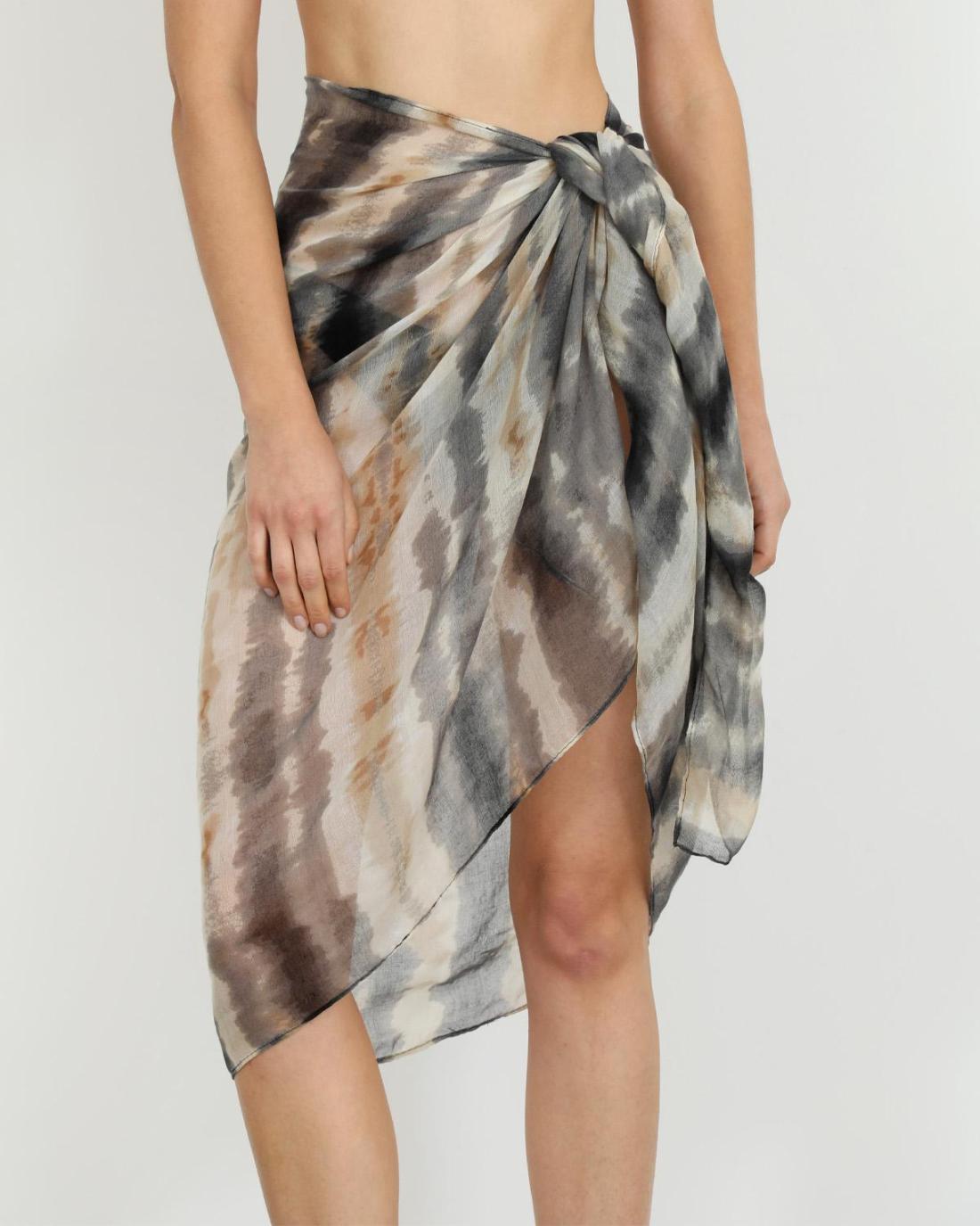 502689M-SCARF (85X180)  BLACK 29429