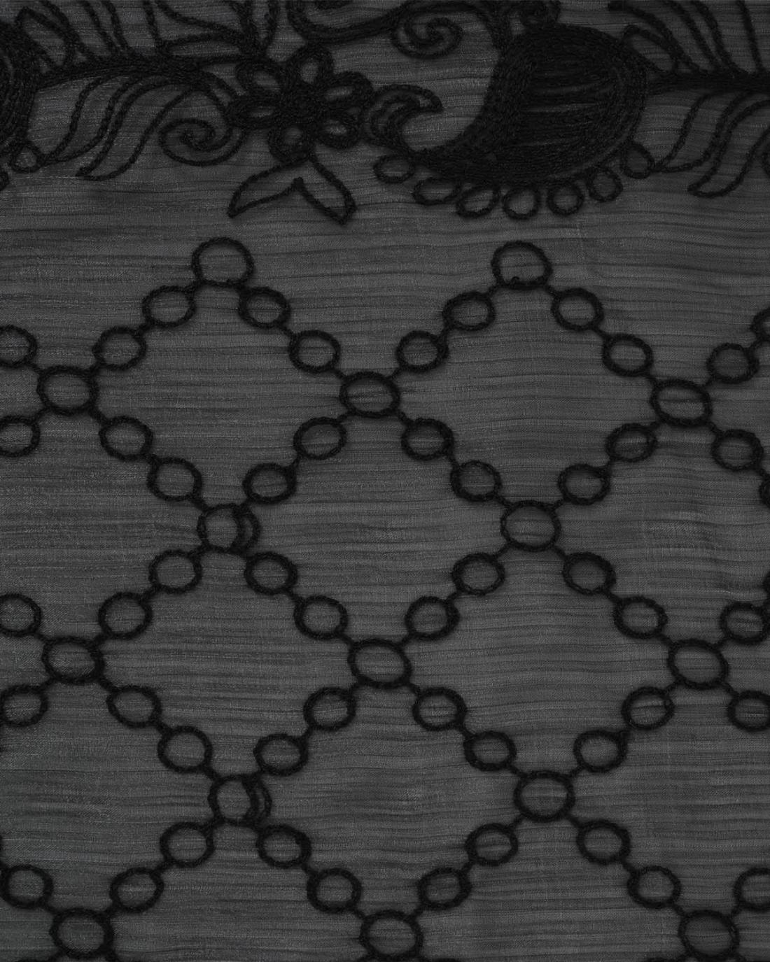 502664MCH-SCARF (70X180)  BLACK 29370