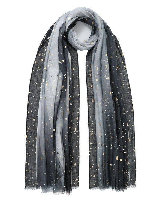 502666MCH-SCARF (85X180) BLACK 29376