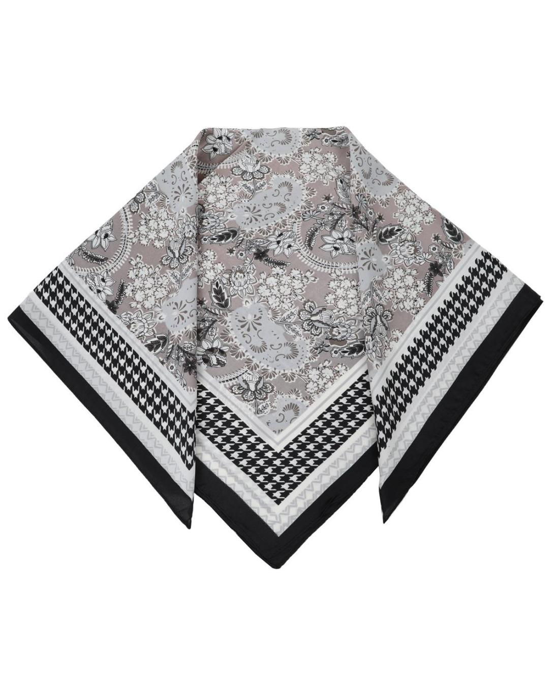 502735MC-SCARF (70X70)  BLACK 29391