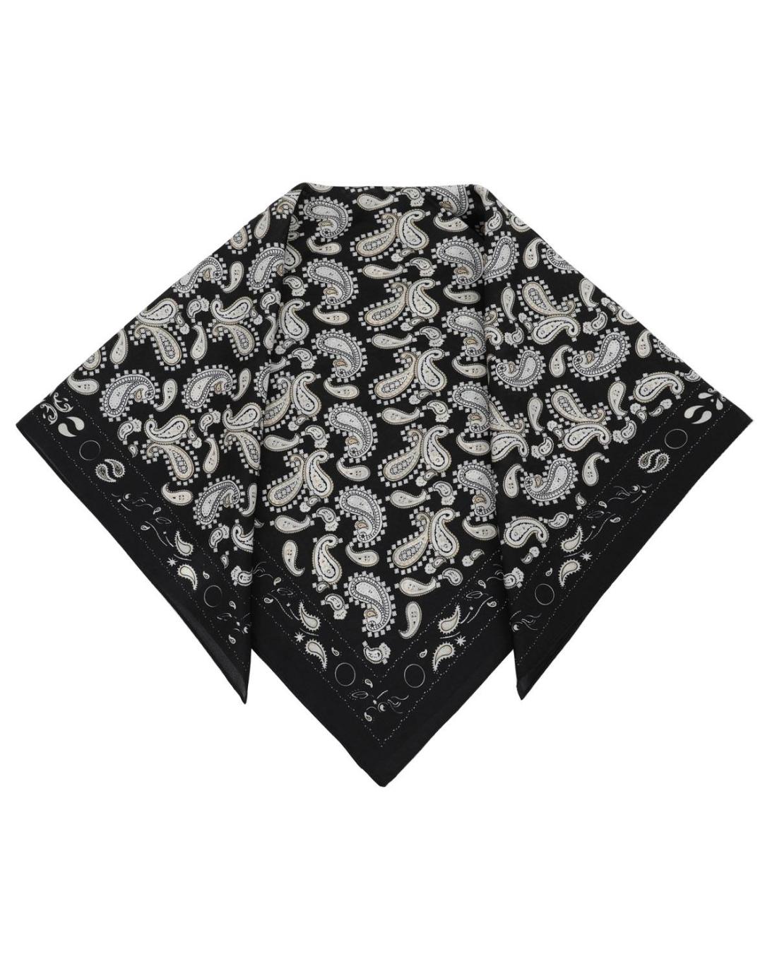 502759MCH-SCARF (70X70)  BLACK 29393