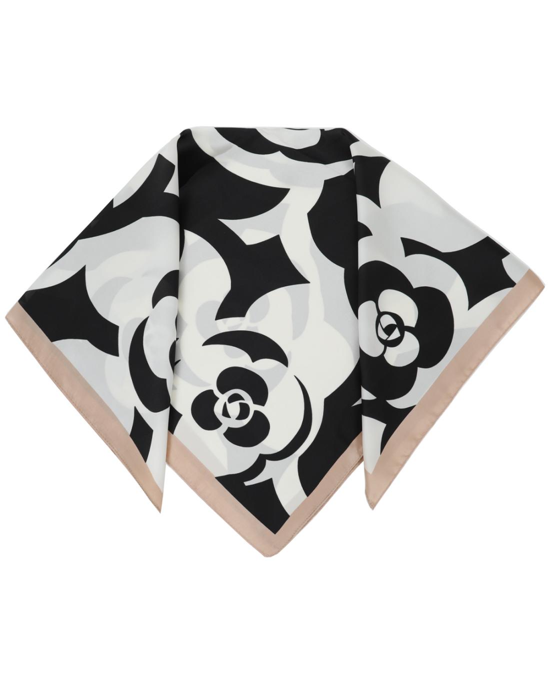 502676MCH-SCARF (70X70)  BLACK 29397