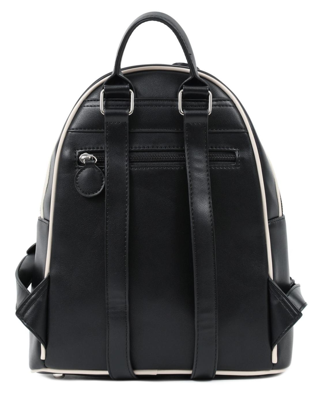 502593MCH-BACKPACK (25X30X12)  BLACK/BEIGE 23283