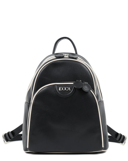 502593MCH-BACKPACK (25X30X12) BLACK/BEIGE 23283