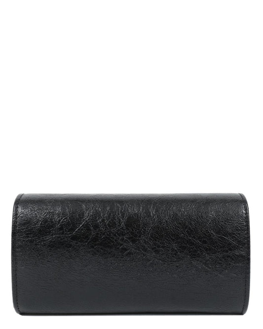 502609MCH-EVENING BAG (25X12)  BLACK 23149