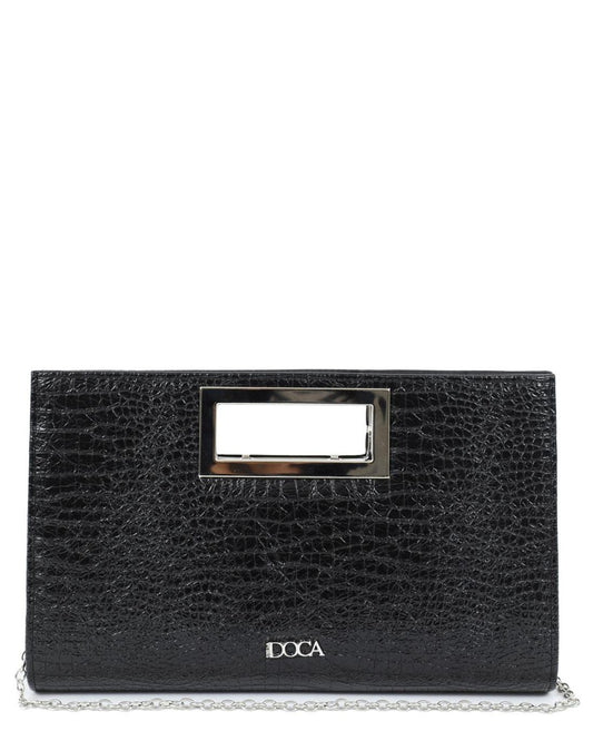 502569MCH-EVENING BAG (32X19.5X6.5)  BLACK 23113