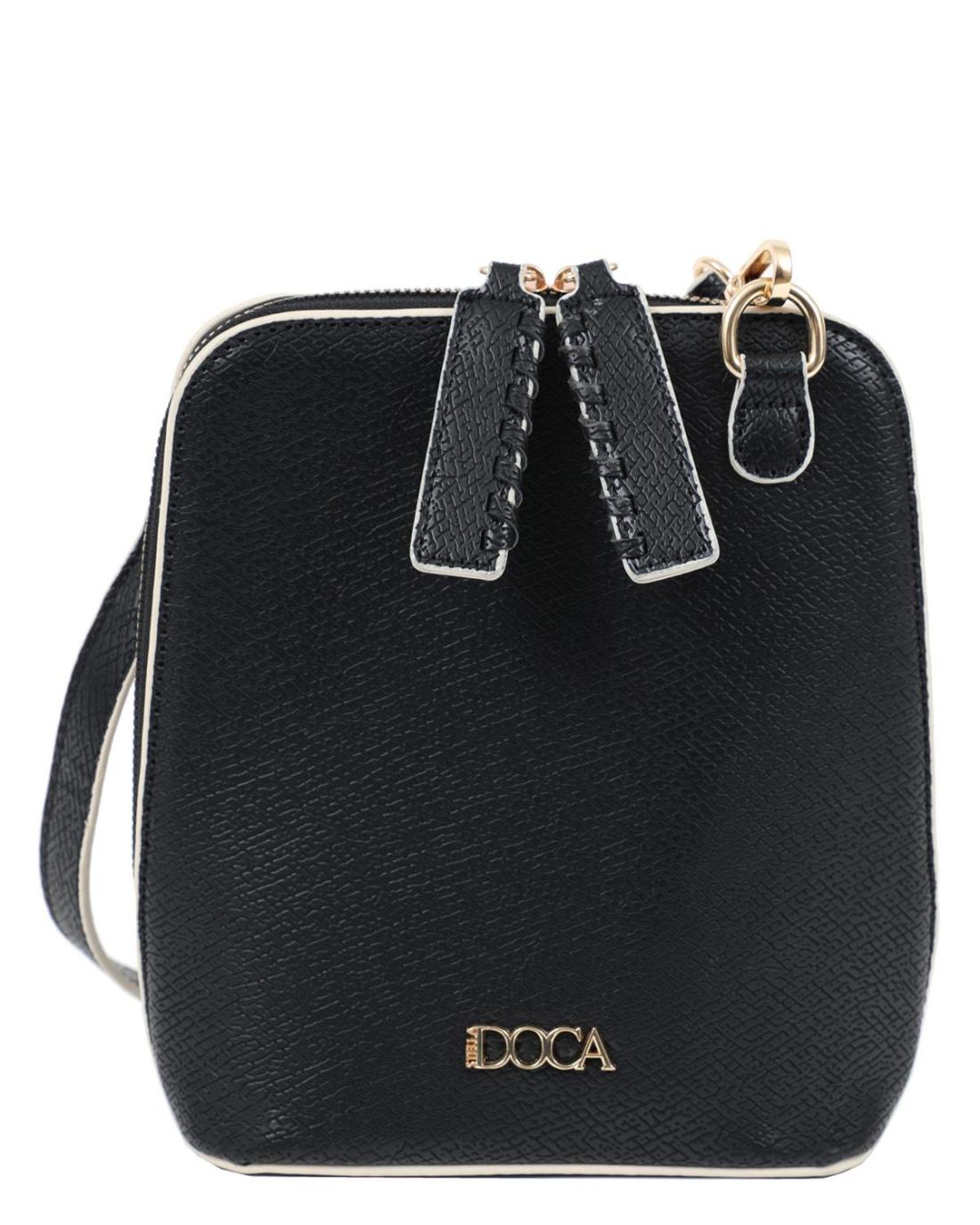 103182C-CROSSBODY BAG  (16.5X20.8X8)  BLACK 23573