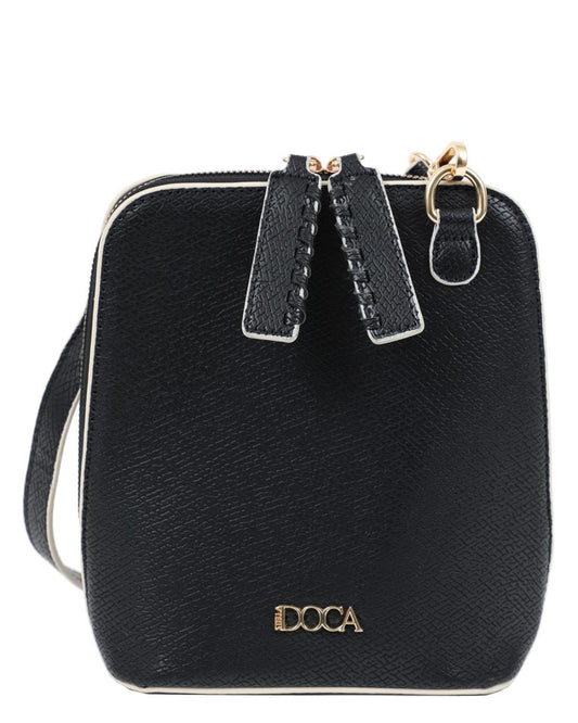 103182C-CROSSBODY BAG  (16.5X20.8X8)  BLACK 23573