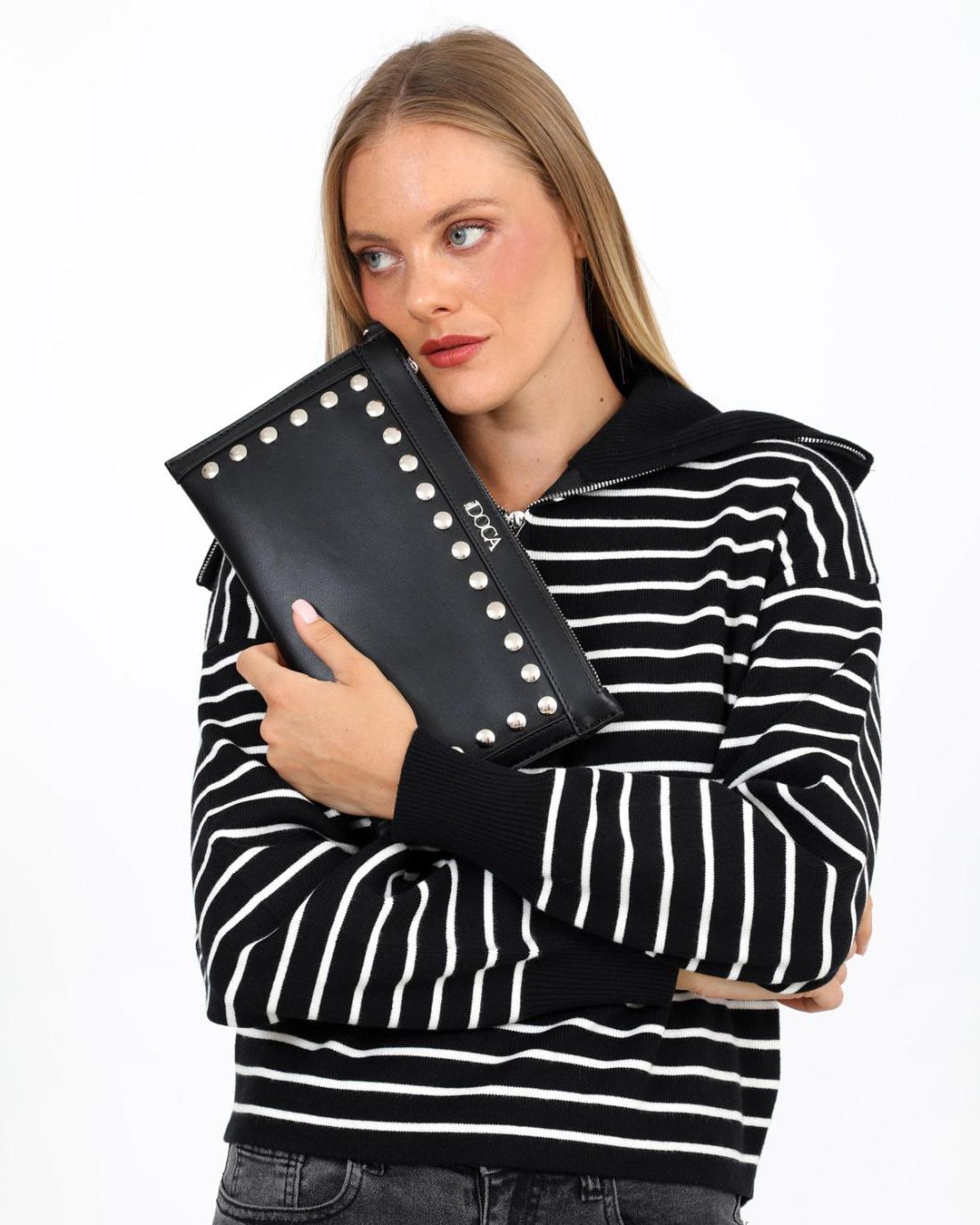 503322-HANDBAG (30X17)  BLACK-23786