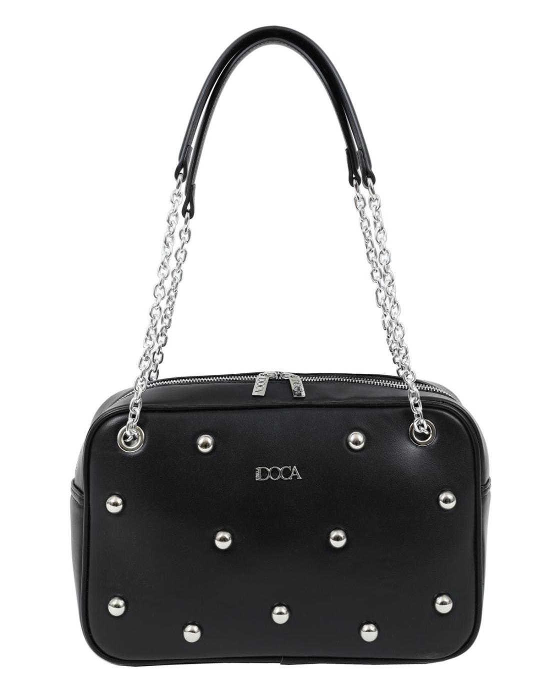 502920MC-SHOULDER BAG  (32X20X9.5) BLACK 23611