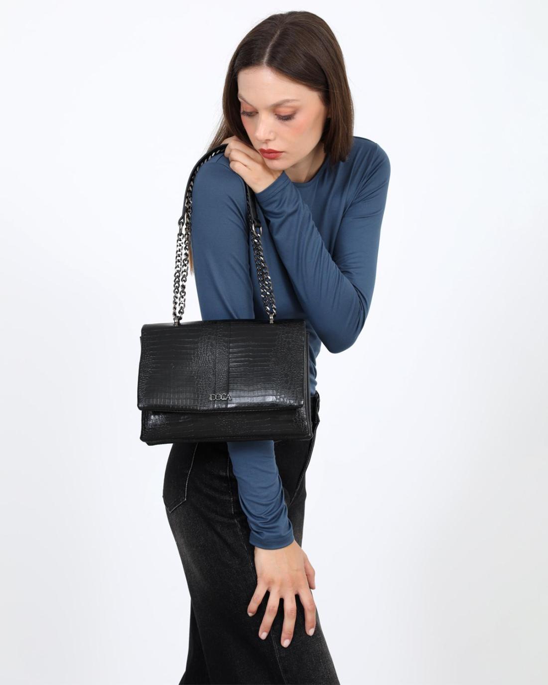 503340H-SHOULDER BAG (26X17X5.5)  BLACK-23882