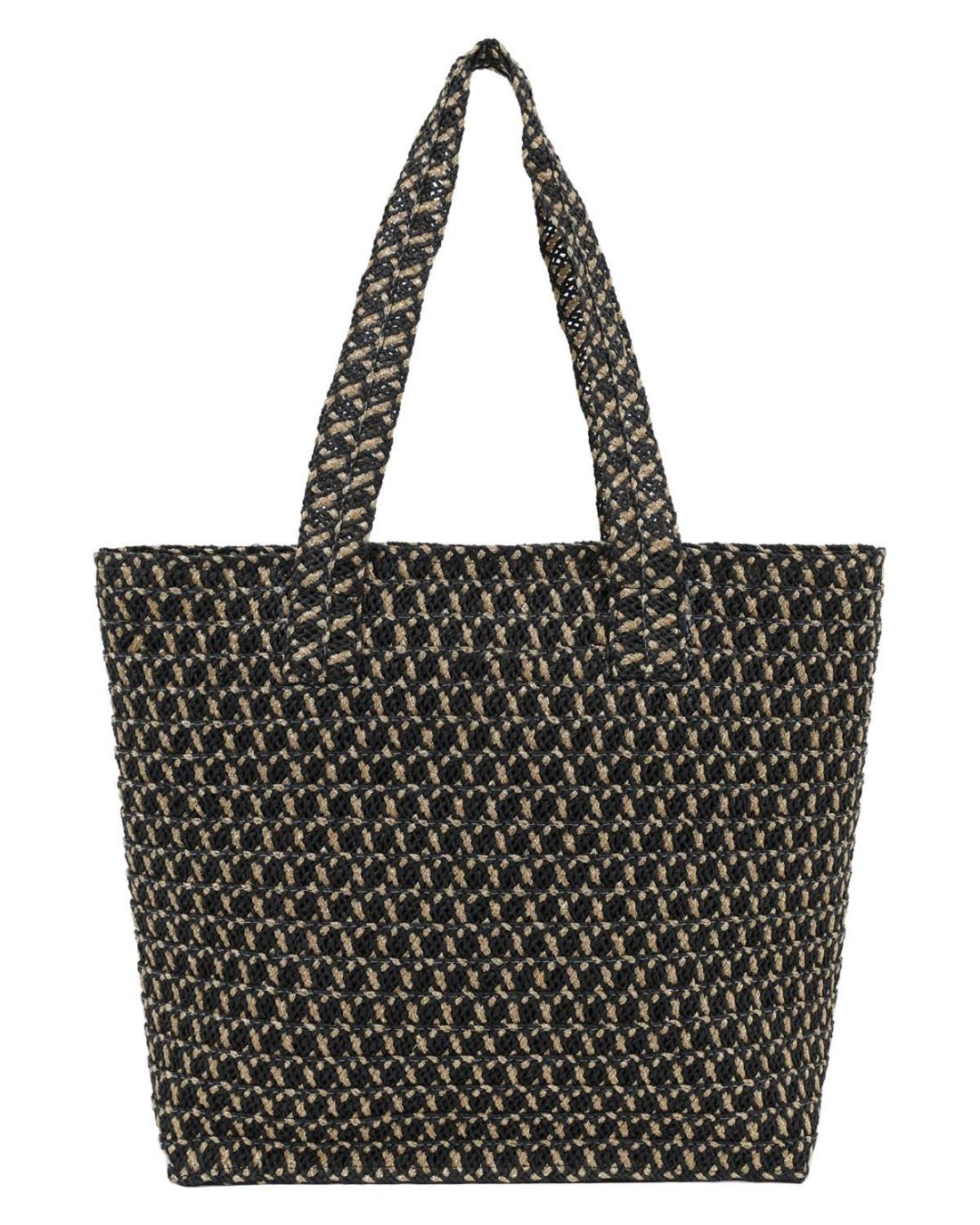 502925M-SHOULDER BAG (46X36) BLACK/GOLD 23411