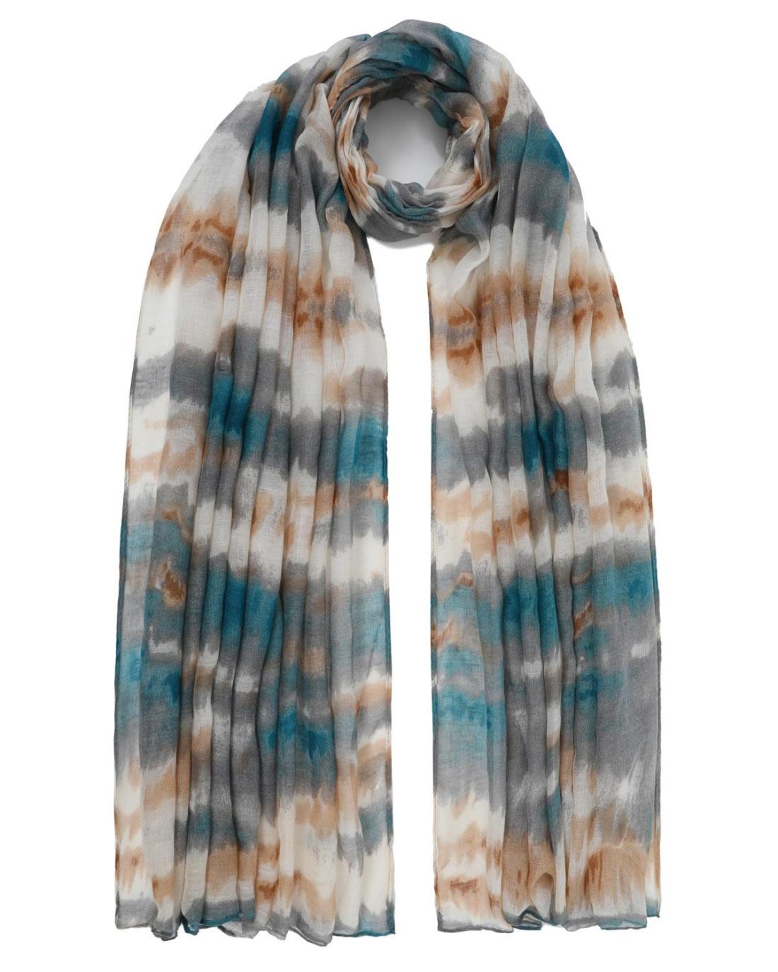 502799M-SCARF (85X180)  BLUE 29430
