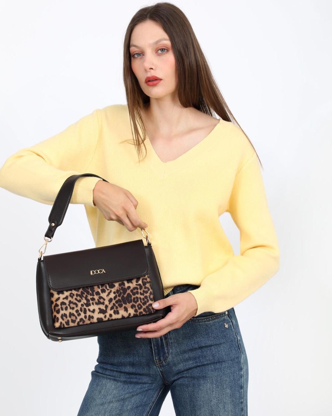 503320-CROSSBODY BAG   (27X20X7)  BROWN-24073