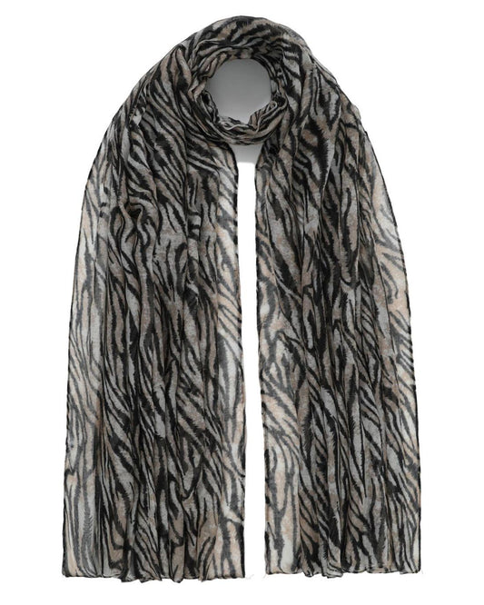 502686MCH-SCARF (85X180)  COFFEE 29425