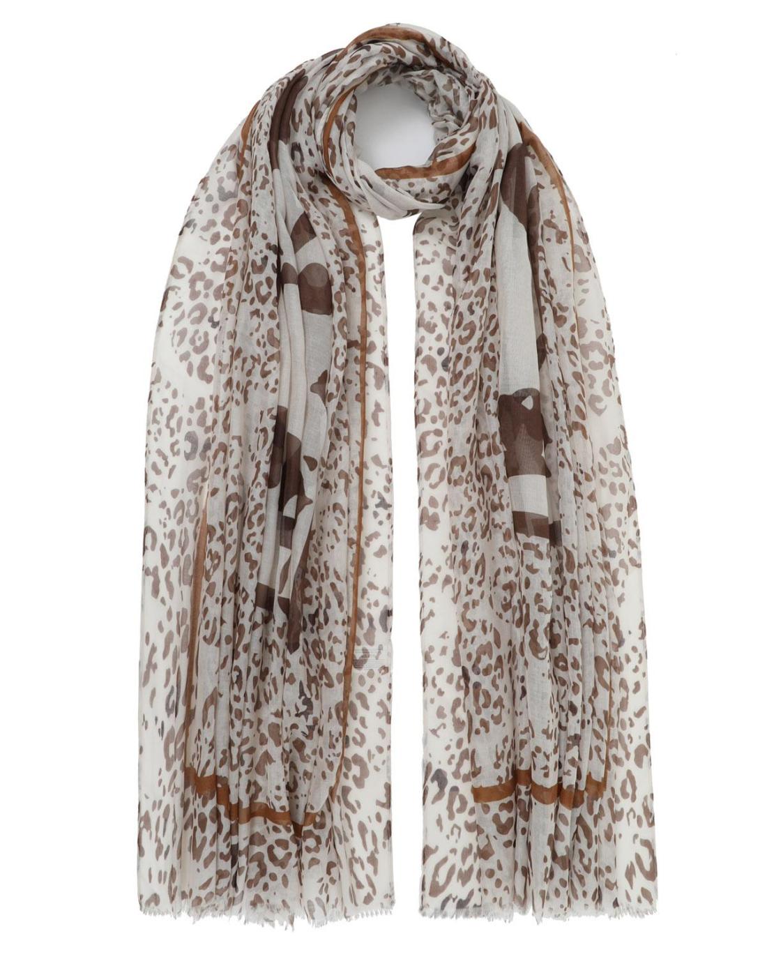 502668MC-SCARF (85X180)  COFFEE 29383